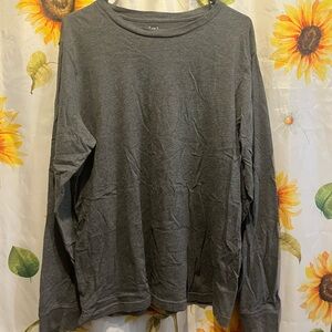 George Dark Gray Long Sleeve Tee